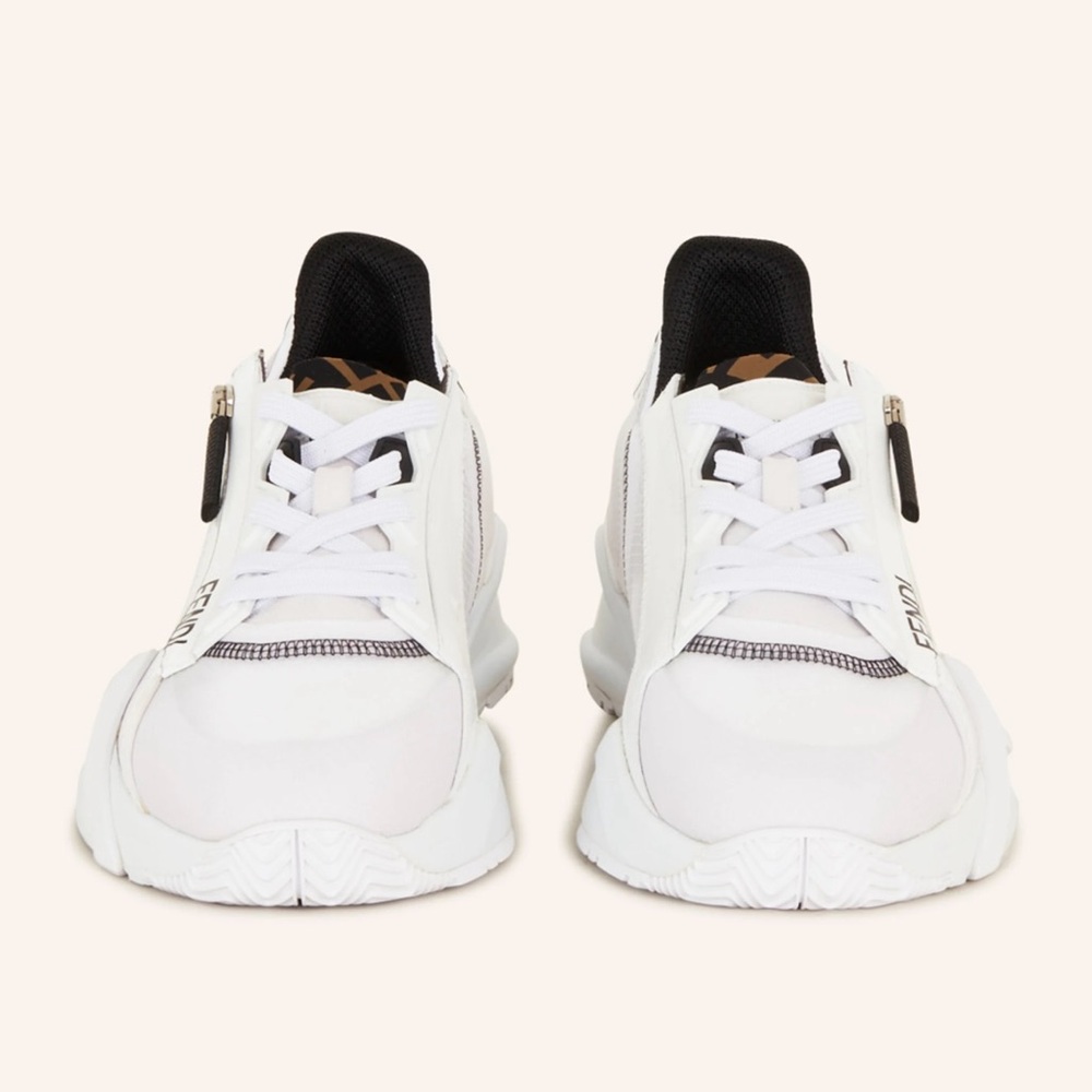 Fendi Flow White and Black Athletic Shoes - Picture 6 of 13